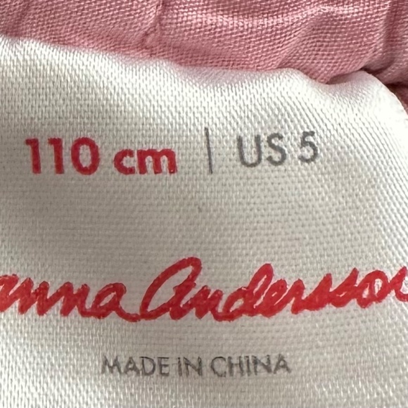 Hanna Andersson Tulle Skirt Tutu Girls Sz 5 5T (110) Pink Embroidered Heart - Picture 7 of 7